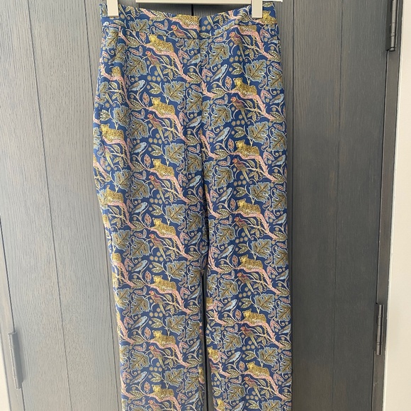 J. Crew Botanical Cheetah Silk Pants - Picture 4 of 6